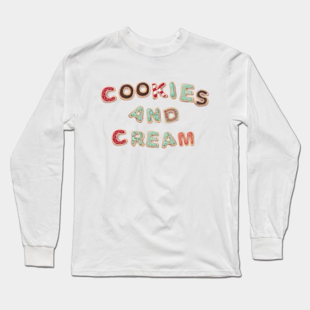 Cookies and Cream Long Sleeve T-Shirt by juyodesign